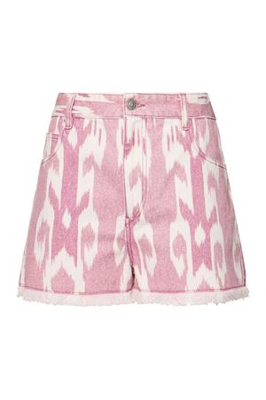 Shorts sportivi in cotone rosa MARANT ÉTOILE | SH0001FEC1H03E40RW